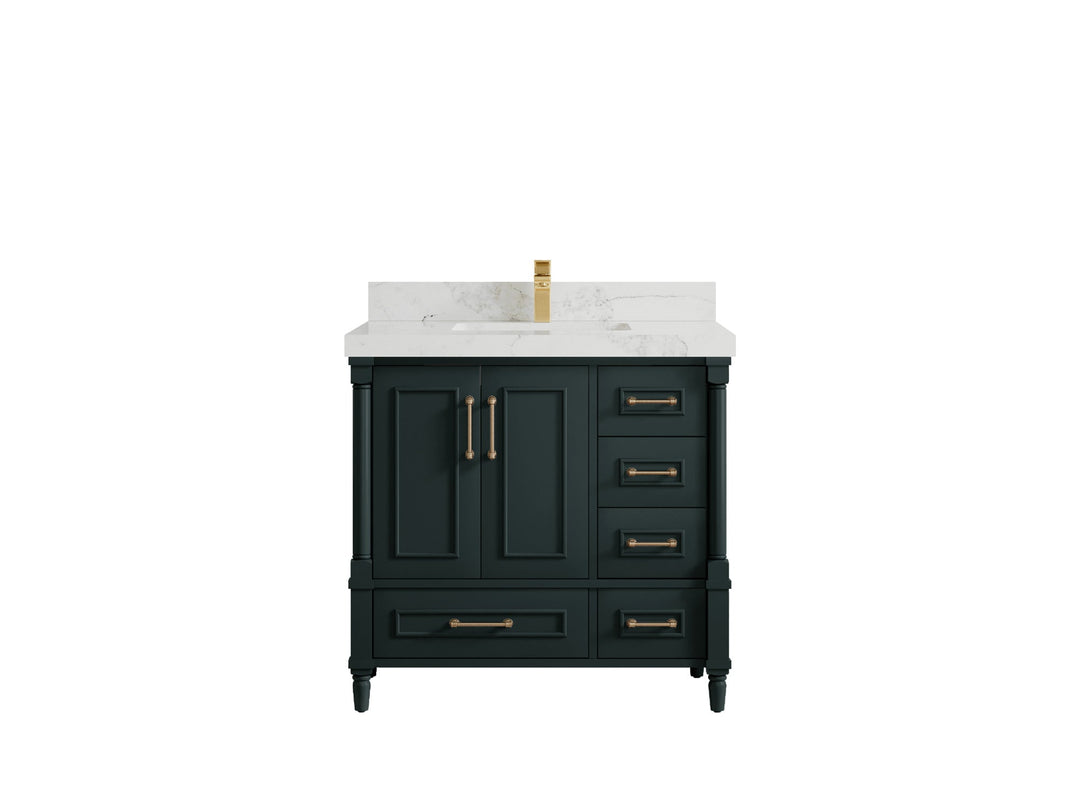 Aberdeen 36 in. W x 22 in. D Center Sink Bathroom Vanity - Willow Bath and Vanity