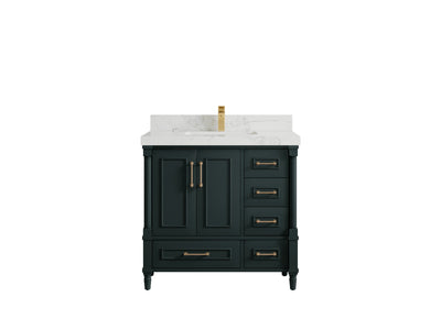 Aberdeen 36 in. W x 22 in. D Center Sink Bathroom Vanity - Willow Bath and Vanity