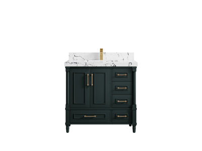 Aberdeen 36 in. W x 22 in. D Center Sink Bathroom Vanity - Willow Bath and Vanity