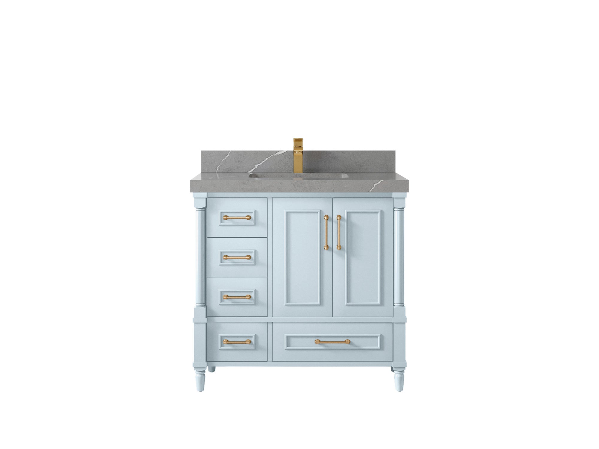 Aberdeen 36 in. W x 22 in. D Center Sink Bathroom vanity - Willow Bath and Vanity