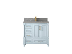 Aberdeen 36 in. W x 22 in. D Center Sink Bathroom vanity - photo 26