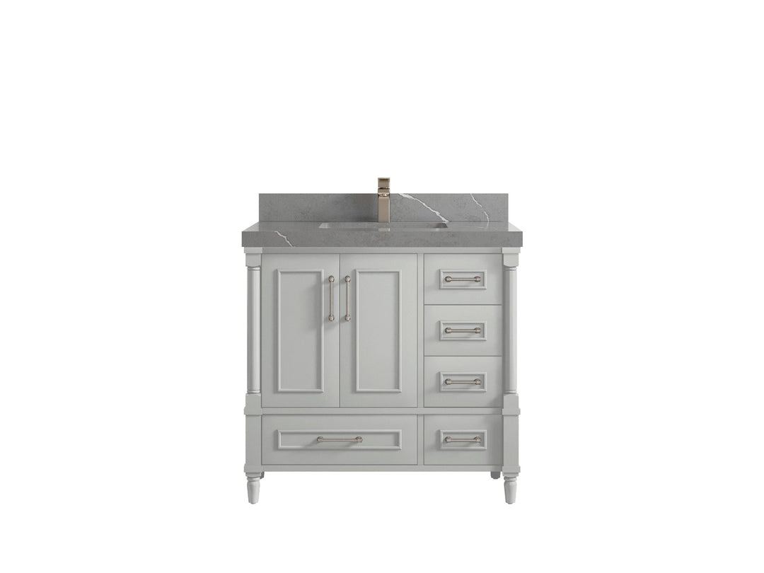 Aberdeen 36 in. W x 22 in. D Center Sink Bathroom Vanity - Willow Bath and Vanity