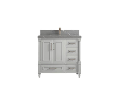 Aberdeen 36 in. W x 22 in. D Center Sink Bathroom Vanity - Willow Bath and Vanity