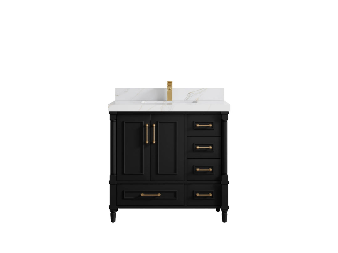 Aberdeen 36 in. W x 22 in. D Center Sink Bathroom Vanity - Willow Bath and Vanity