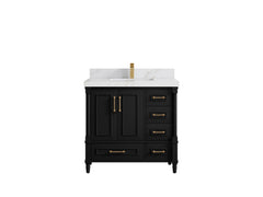 Aberdeen 36 in. W x 22 in. D Center Sink Bathroom Vanity - photo 16