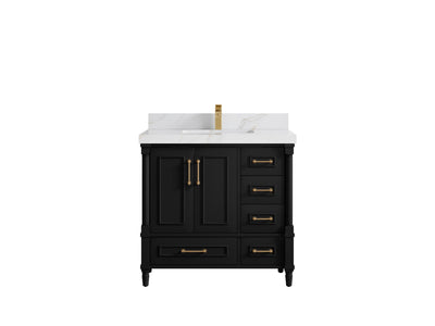 Aberdeen 36 in. W x 22 in. D Center Sink Bathroom Vanity - Willow Bath and Vanity