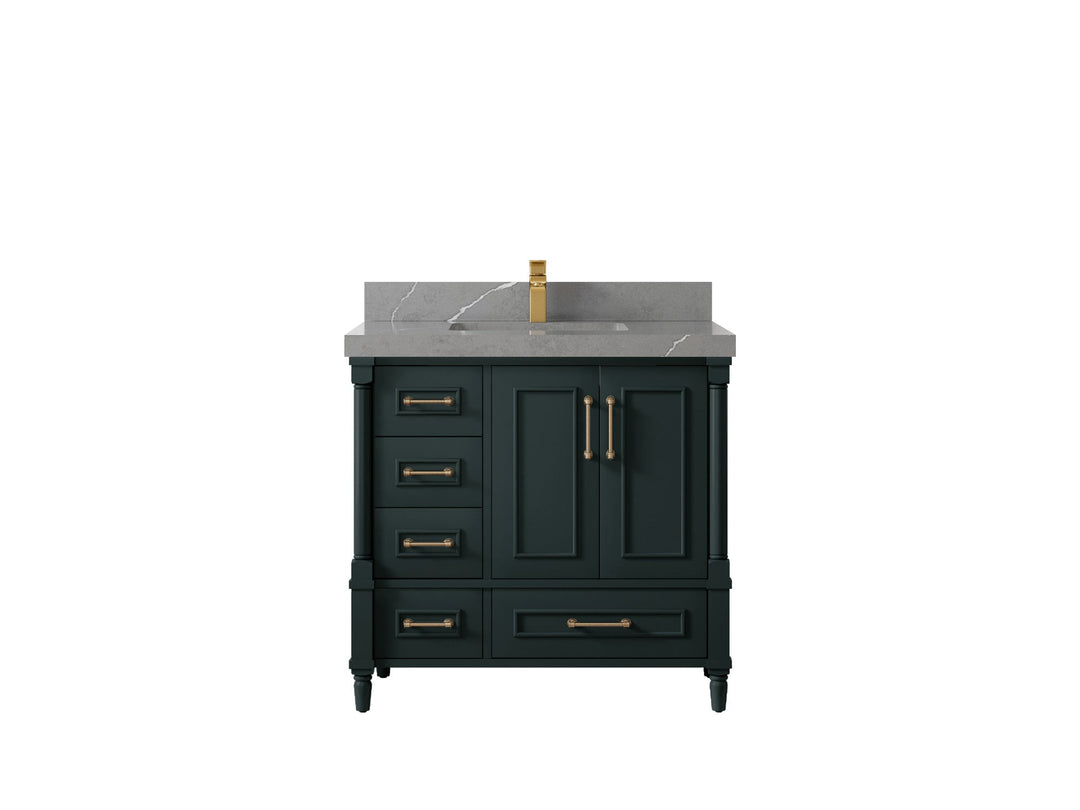 Aberdeen 36 in. W x 22 in. D Center Sink Bathroom Vanity - Willow Bath and Vanity
