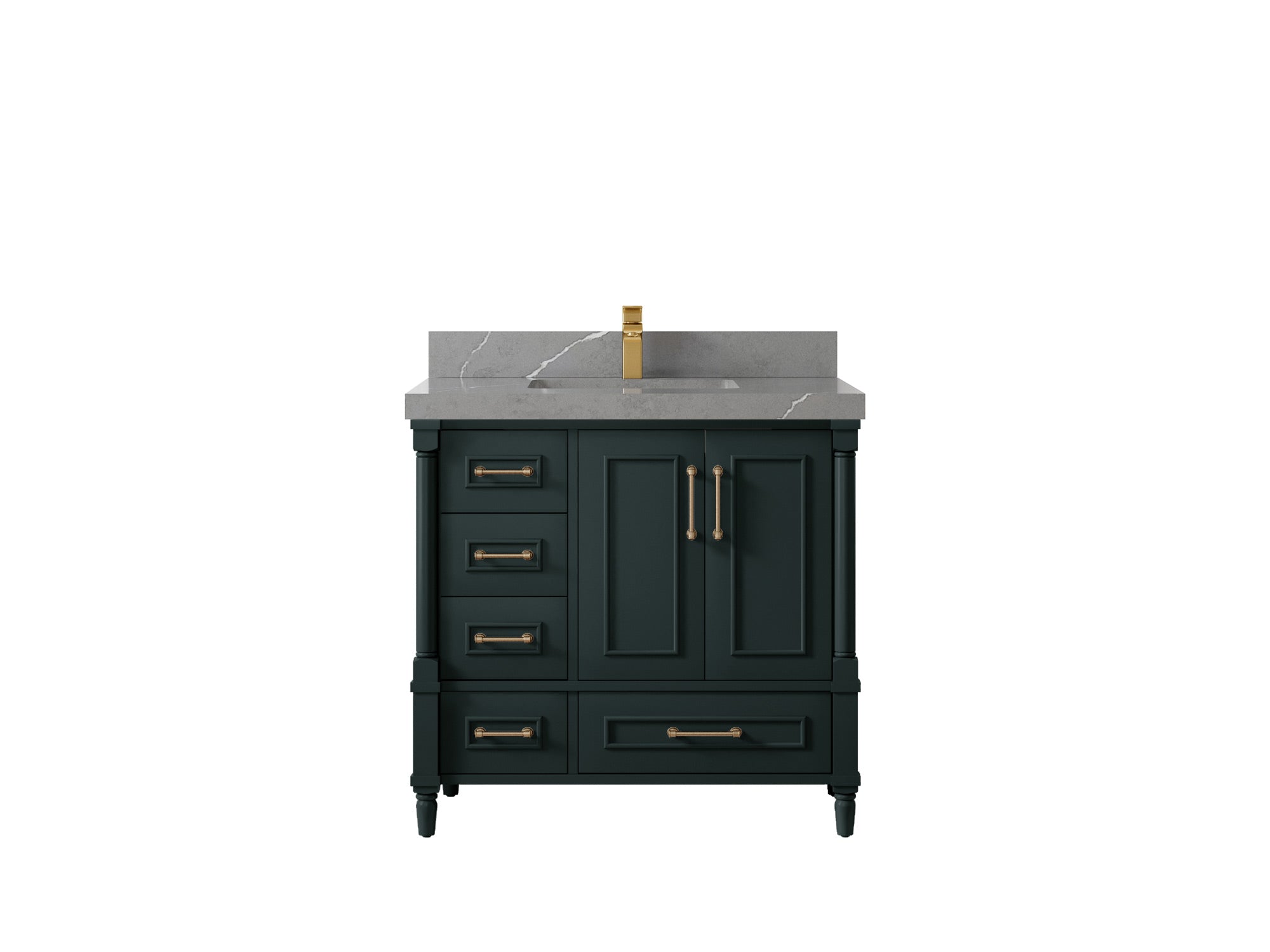 Aberdeen 36 in. W x 22 in. D Center Sink Bathroom Vanity - Willow Bath and Vanity