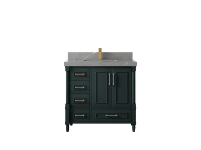Aberdeen 36 in. W x 22 in. D Center Sink Bathroom Vanity - Willow Bath and Vanity