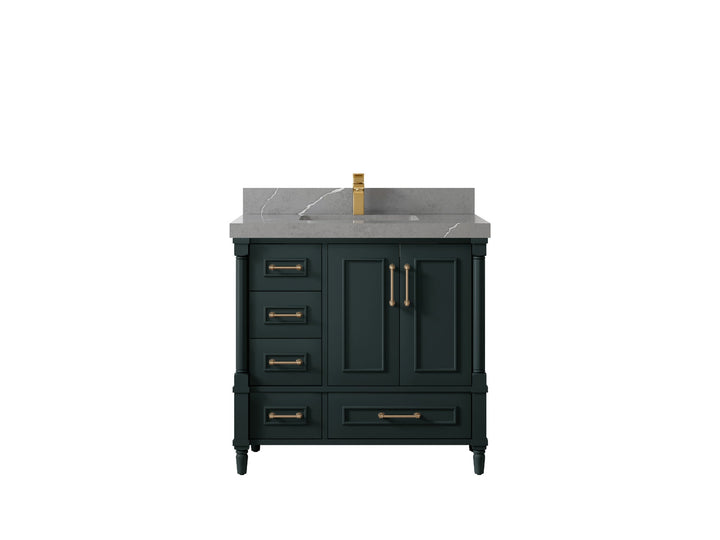 Aberdeen 36 in. W x 22 in. D Center Sink Bathroom Vanity - photo 30