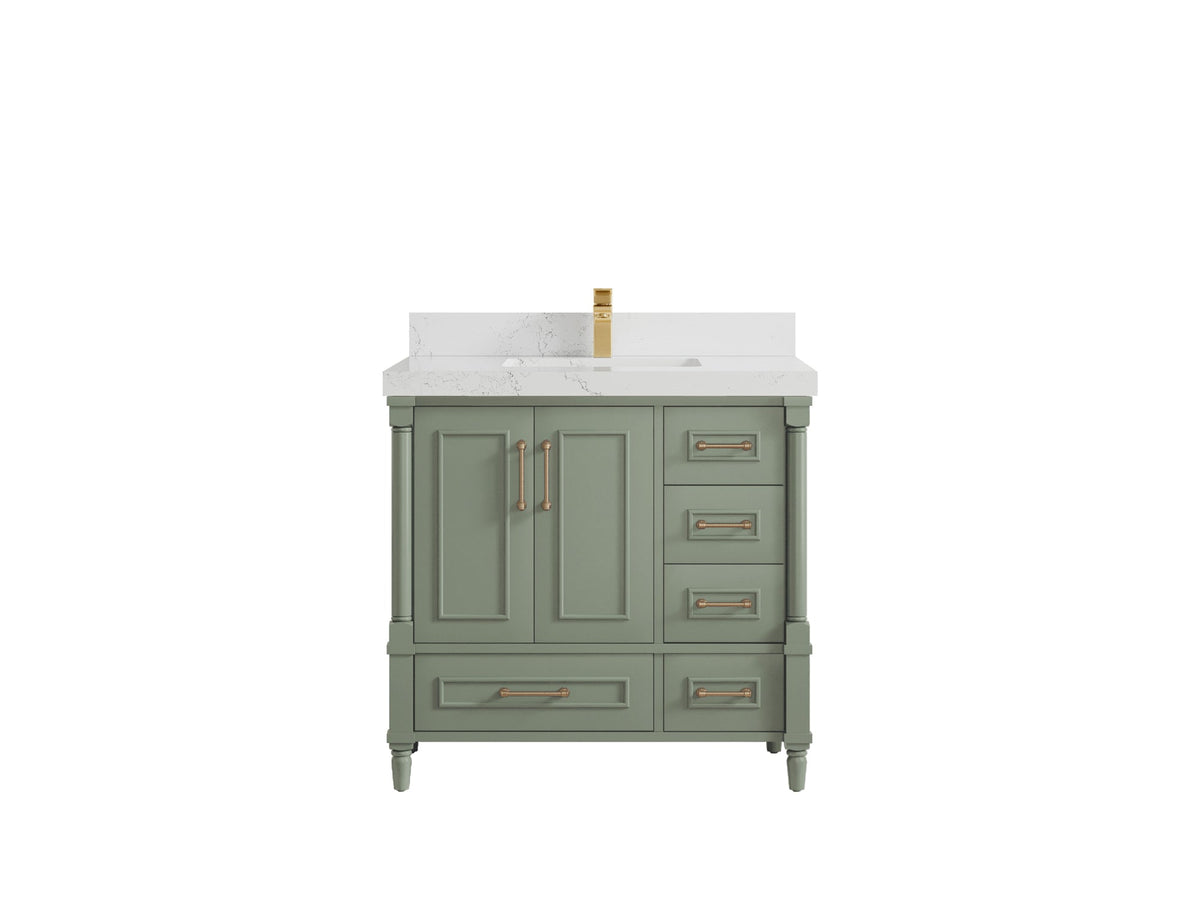 Aberdeen 36 in. W x 22 in. D Center Sink Bathroom Vanity - Willow Bath and Vanity