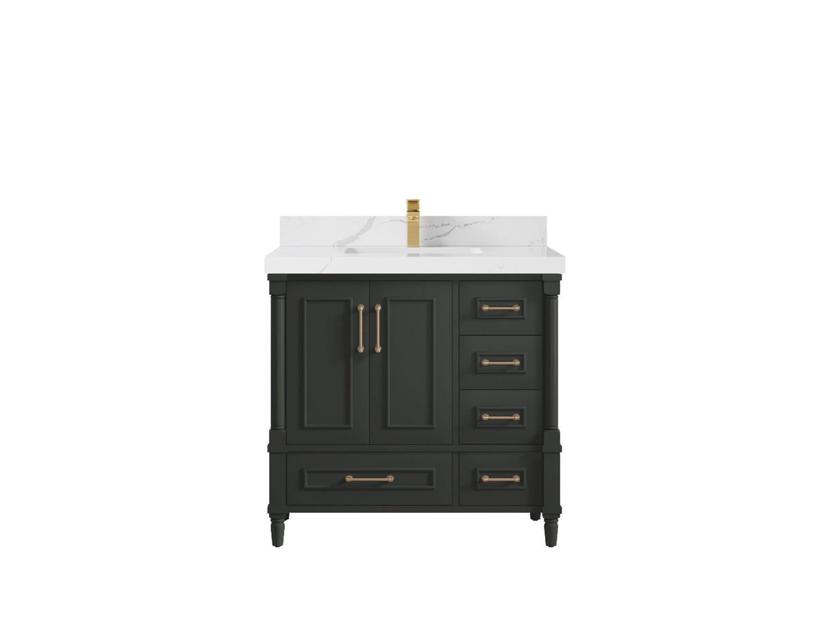 Aberdeen 36 in. W x 22 in. D Center Sink Bathroom Vanity - Willow Bath and Vanity