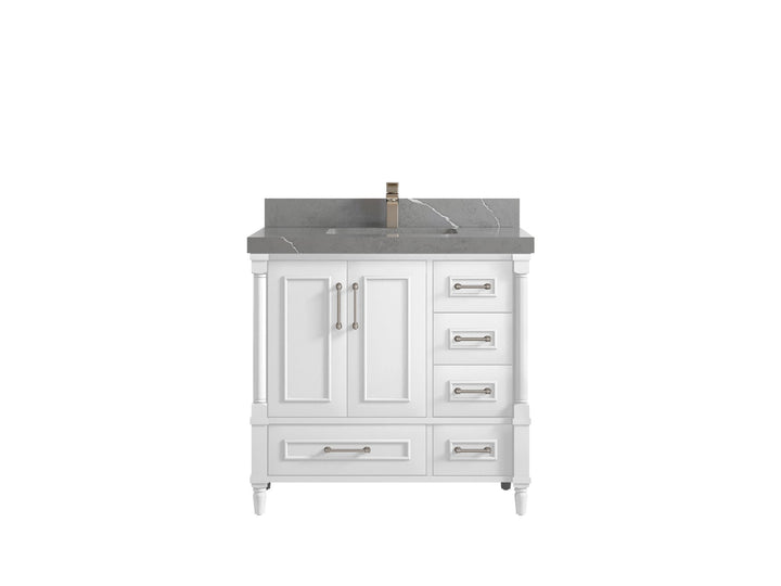 Aberdeen 36 in. W x 22 in. D Center Sink Bathroom Vanity - photo 30