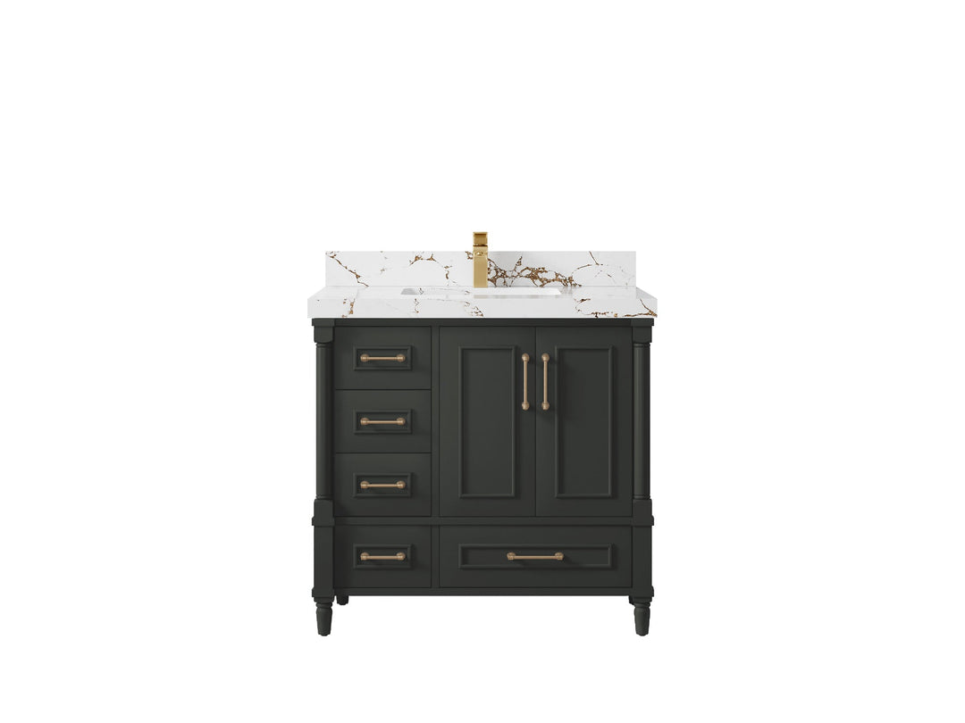 Aberdeen 36 in. W x 22 in. D Center Sink Bathroom Vanity - Willow Bath and Vanity