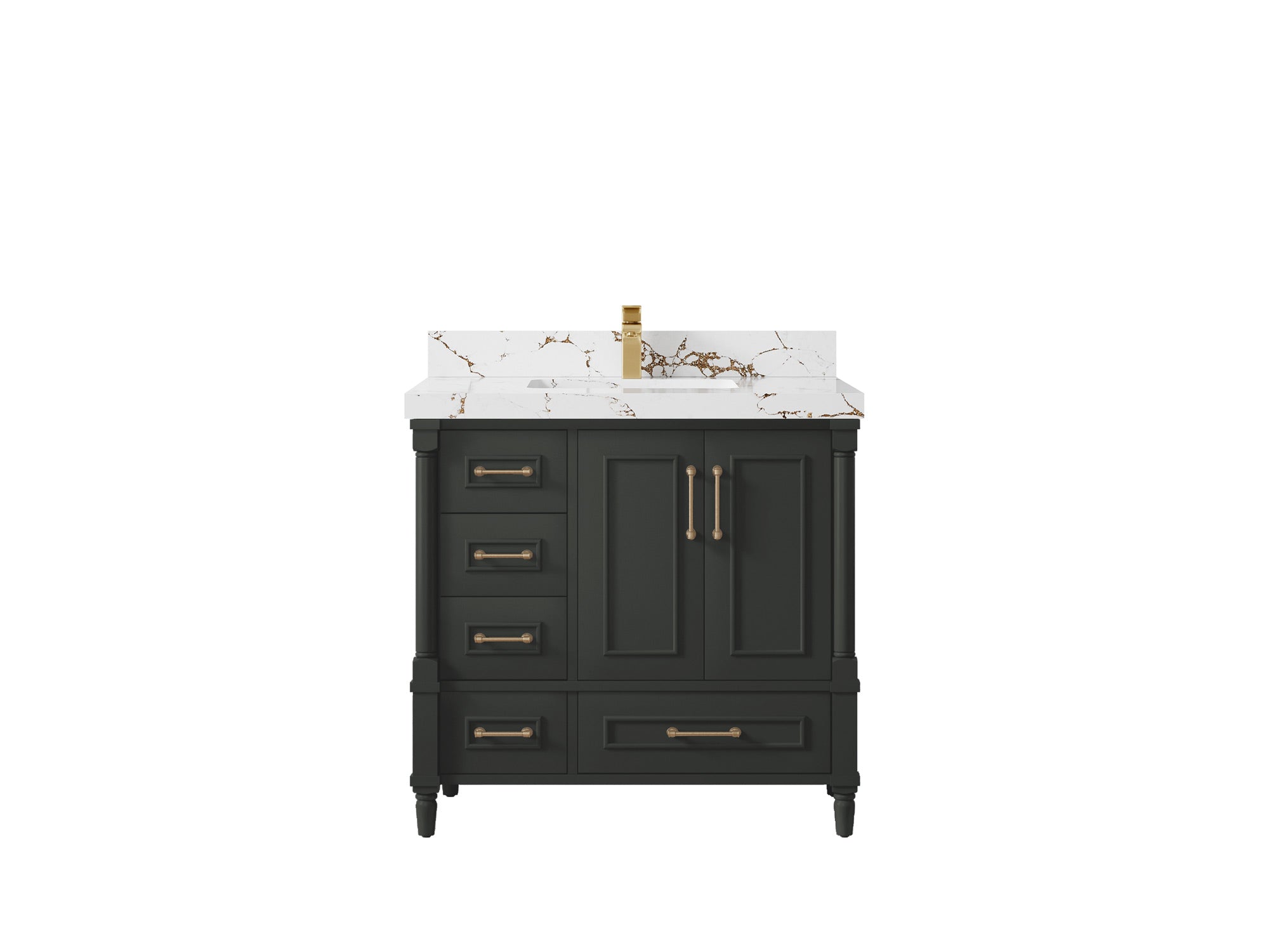 Aberdeen 36 in. W x 22 in. D Center Sink Bathroom Vanity - Willow Bath and Vanity