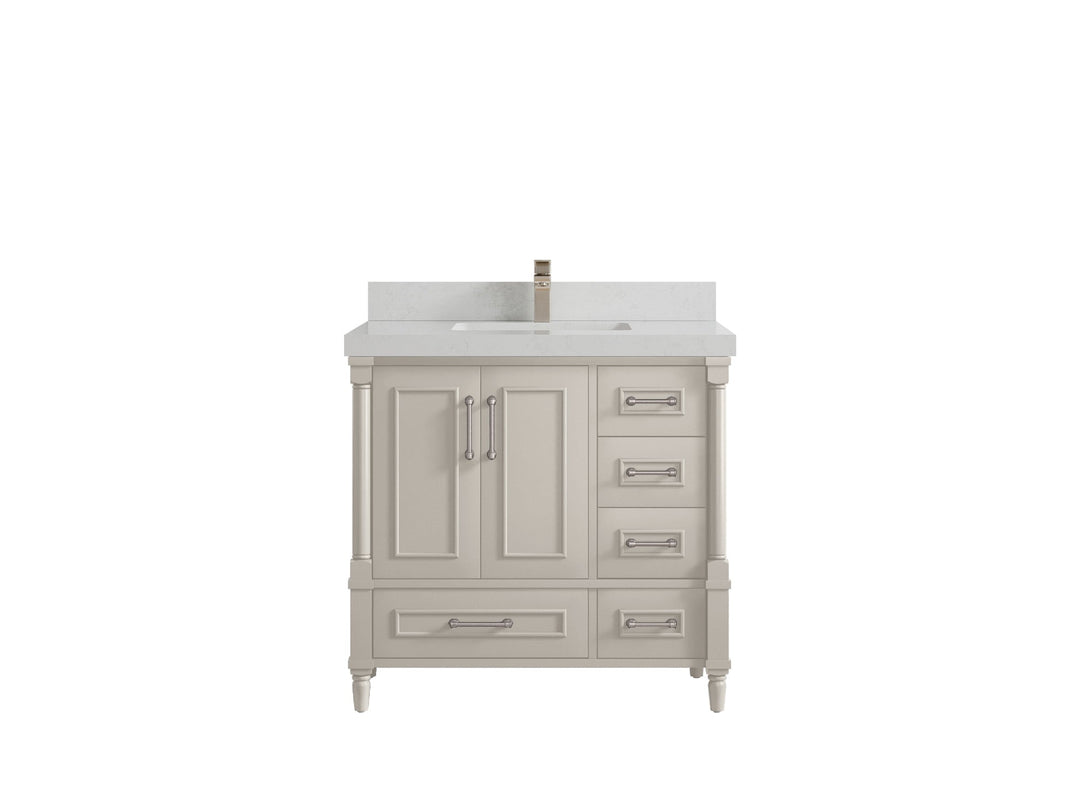 Aberdeen 36 in. W x 22 in. D Center Sink Bathroom Vanity - Willow Bath and Vanity