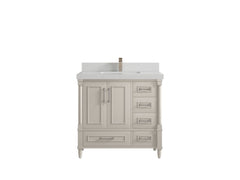 Aberdeen 36 in. W x 22 in. D Center Sink Bathroom Vanity - photo 22