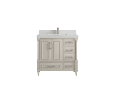 Aberdeen 36 in. W x 22 in. D Center Sink Bathroom Vanity - Willow Bath and Vanity