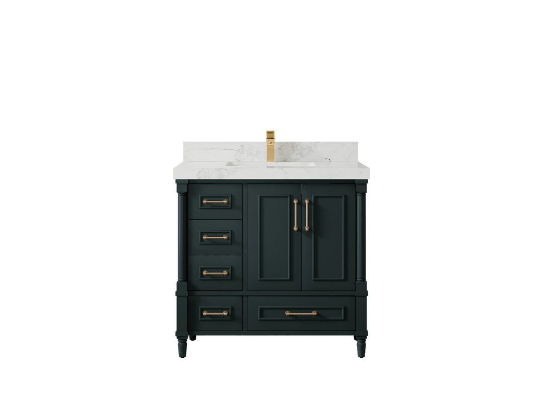 Aberdeen 36 in. W x 22 in. D Center Sink Bathroom Vanity - Willow Bath and Vanity