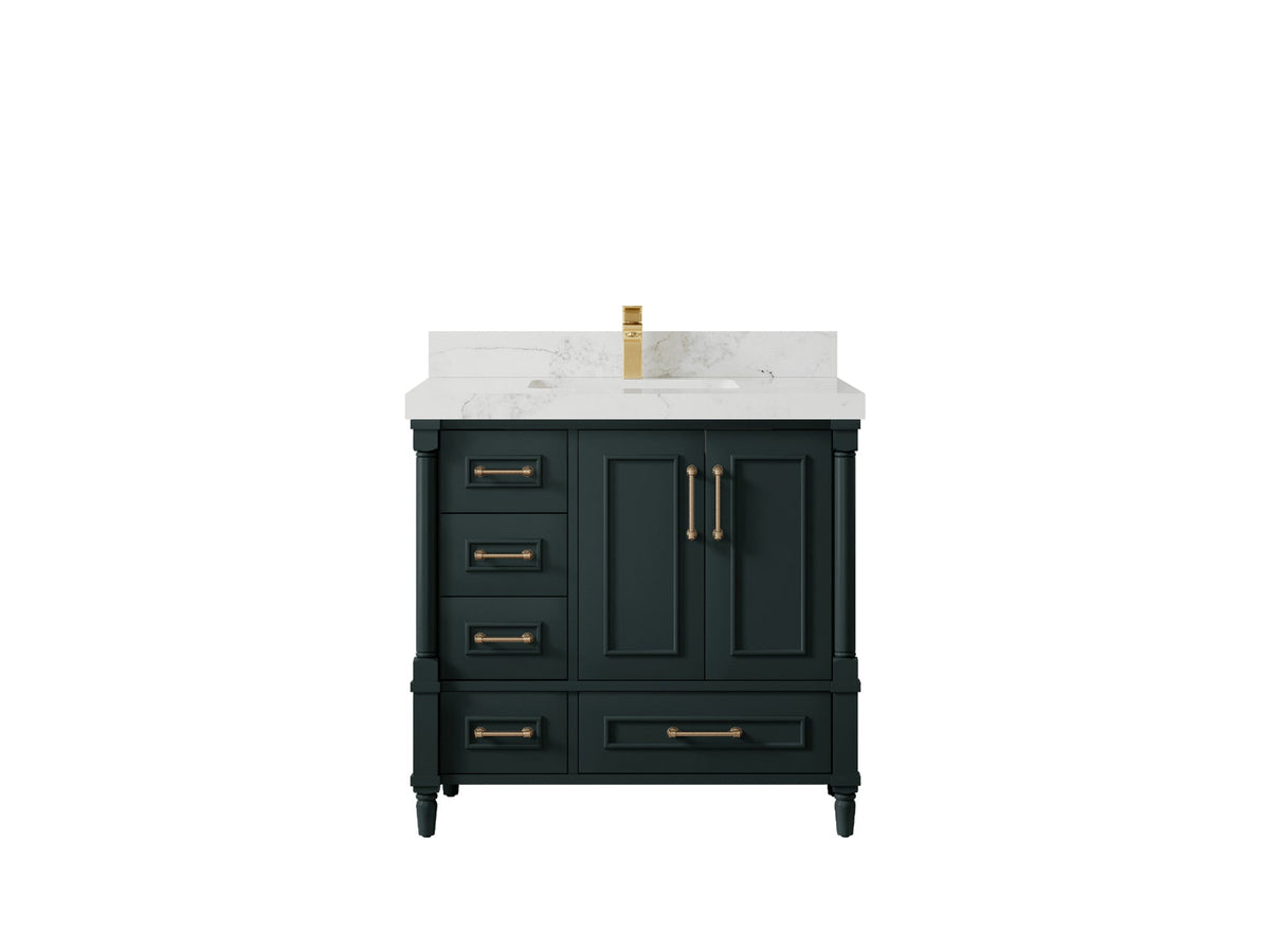 Aberdeen 36 in. W x 22 in. D Center Sink Bathroom Vanity - Willow Bath and Vanity
