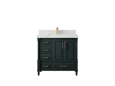Aberdeen 36 in. W x 22 in. D Center Sink Bathroom Vanity - Willow Bath and Vanity
