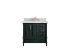 Aberdeen 36 in. W x 22 in. D Center Sink Bathroom Vanity - photo 10