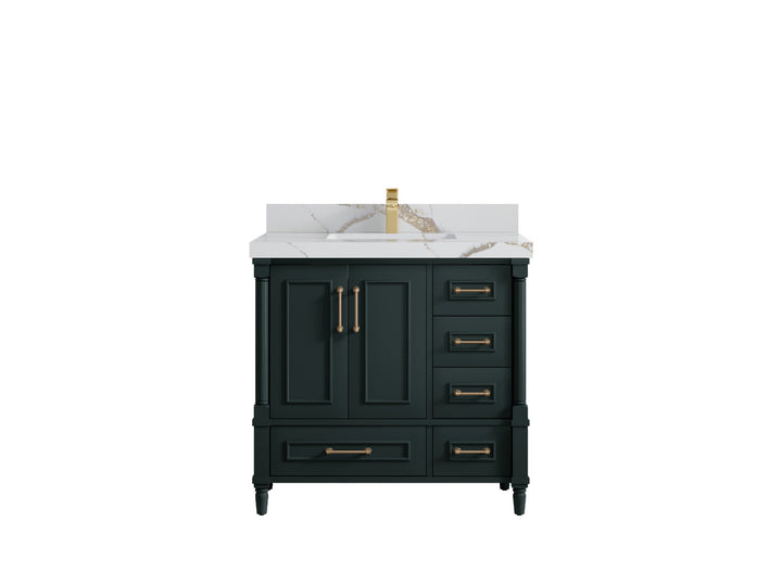 Aberdeen 36 in. W x 22 in. D Center Sink Bathroom Vanity - photo 10