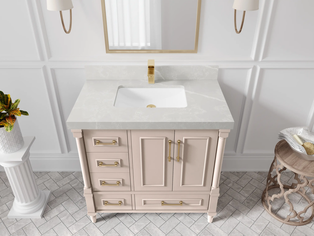 Aberdeen 36 in. W x 22 in. D Center Sink Bathroom Vanity - Willow Bath and Vanity