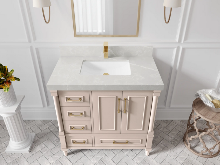 Aberdeen 36 in. W x 22 in. D Center Sink Bathroom Vanity - photo 32