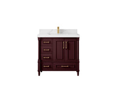 Aberdeen 36 in. W x 22 in. D Center Sink Bathroom Vanity - photo 21