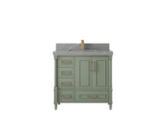 Aberdeen 36 in. W x 22 in. D Center Sink Bathroom Vanity - photo 32