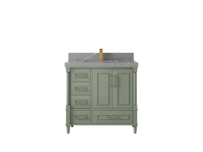 Aberdeen 36 in. W x 22 in. D Center Sink Bathroom Vanity - Willow Bath and Vanity