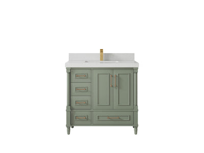 Aberdeen 36 in. W x 22 in. D Center Sink Bathroom Vanity - Willow Bath and Vanity