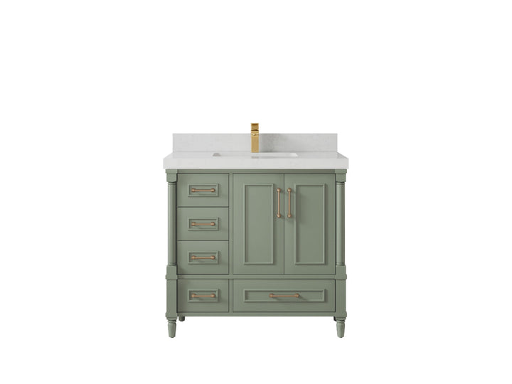 Aberdeen 36 in. W x 22 in. D Center Sink Bathroom Vanity - photo 10