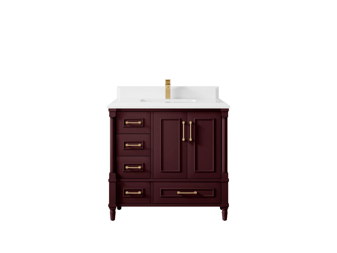 Aberdeen 36 in. W x 22 in. D Center Sink Bathroom Vanity - Willow Bath and Vanity