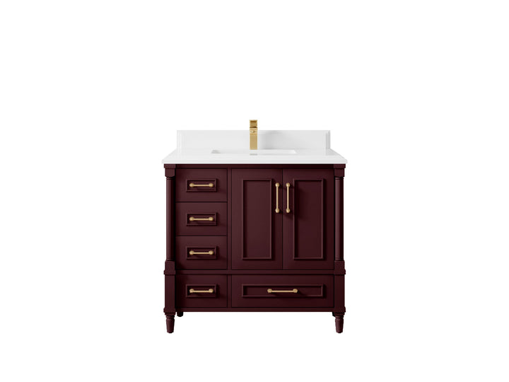 Aberdeen 36 in. W x 22 in. D Center Sink Bathroom Vanity - photo 33