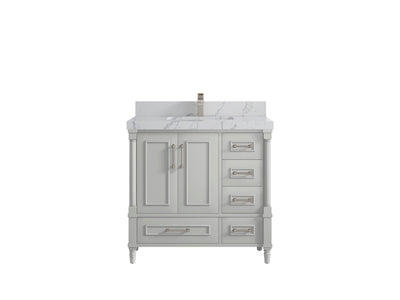 Aberdeen 36 in. W x 22 in. D Center Sink Bathroom Vanity - Willow Bath and Vanity