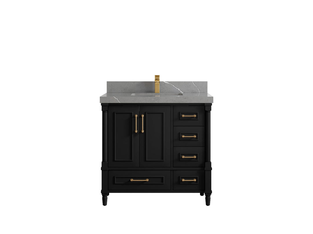 Aberdeen 36 in. W x 22 in. D Center Sink Bathroom Vanity - Willow Bath and Vanity