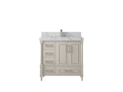 Aberdeen 36 in. W x 22 in. D Center Sink Bathroom Vanity - photo 40