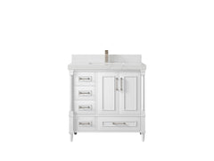 Aberdeen 36 in. W x 22 in. D Center Sink Bathroom Vanity - photo 28