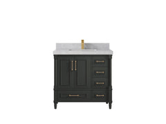 Aberdeen 36 in. W x 22 in. D Center Sink Bathroom Vanity - photo 36
