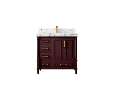 Aberdeen 36 in. W x 22 in. D Center Sink Bathroom Vanity - Willow Bath and Vanity