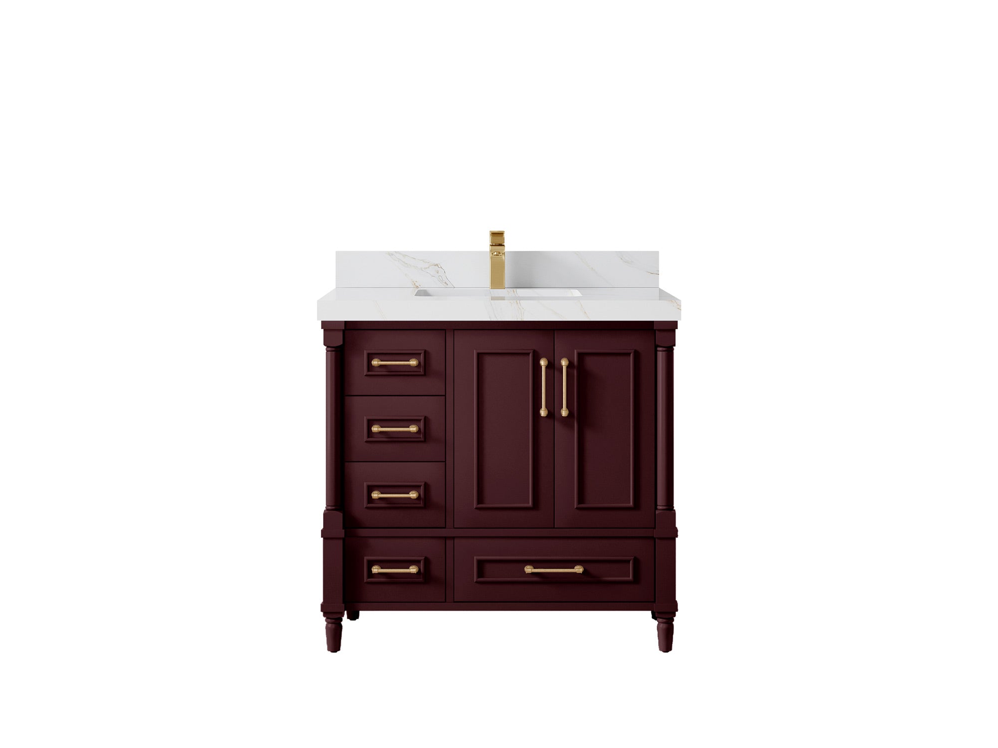 Aberdeen 36 in. W x 22 in. D Center Sink Bathroom Vanity - Willow Bath and Vanity