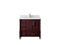 Aberdeen 36 in. W x 22 in. D Center Sink Bathroom Vanity - photo 27