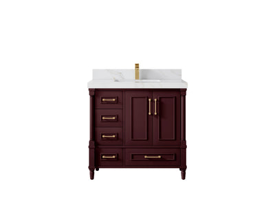 Aberdeen 36 in. W x 22 in. D Center Sink Bathroom Vanity - Willow Bath and Vanity