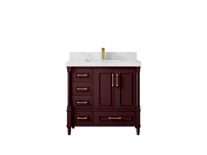 Aberdeen 36 in. W x 22 in. D Center Sink Bathroom Vanity - photo 27