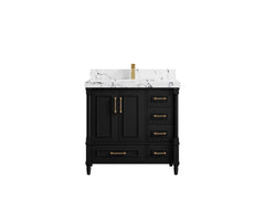 Aberdeen 36 in. W x 22 in. D Center Sink Bathroom Vanity - photo 40