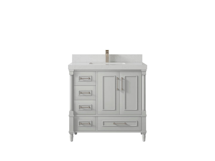 Aberdeen 36 in. W x 22 in. D Center Sink Bathroom Vanity - photo 10