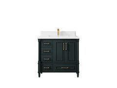Aberdeen 36 in. W x 22 in. D Center Sink Bathroom Vanity - photo 24