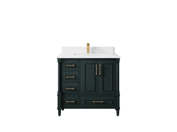Aberdeen 36 in. W x 22 in. D Center Sink Bathroom Vanity - photo 24